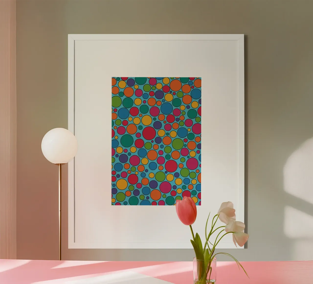 abstracte polcadot vector hahnemühle van oneway