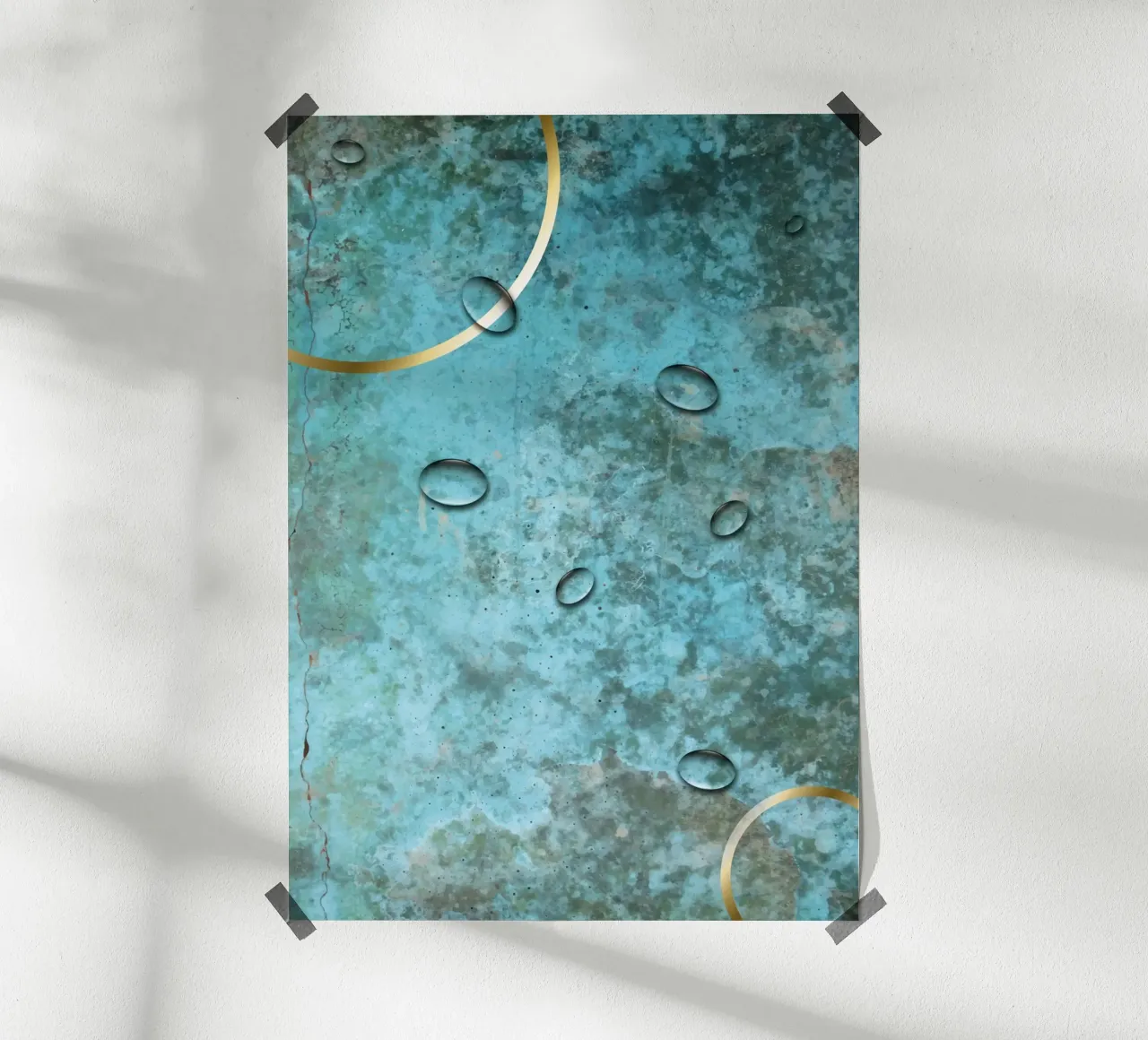 Abstract Turquoise poster da DesignDoula Grafik