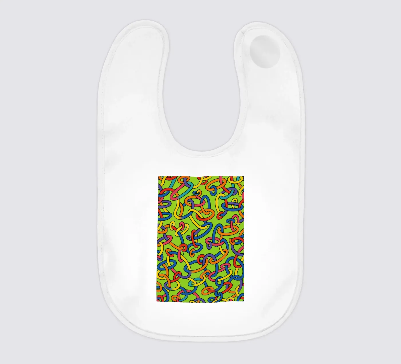 linea di anelli astratta vettoriale bavaglino da oneway