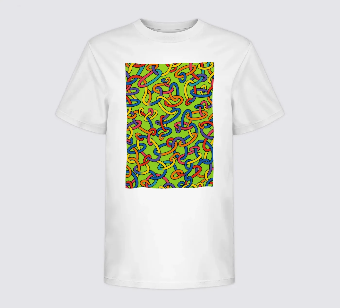 abstract ring line vector t-shirt bambini da oneway