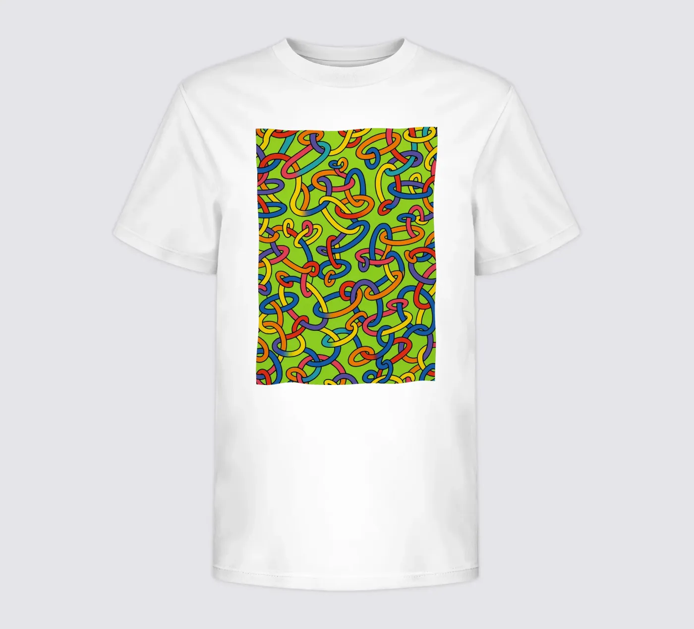 abstract ring line vector t-shirt bambini da oneway