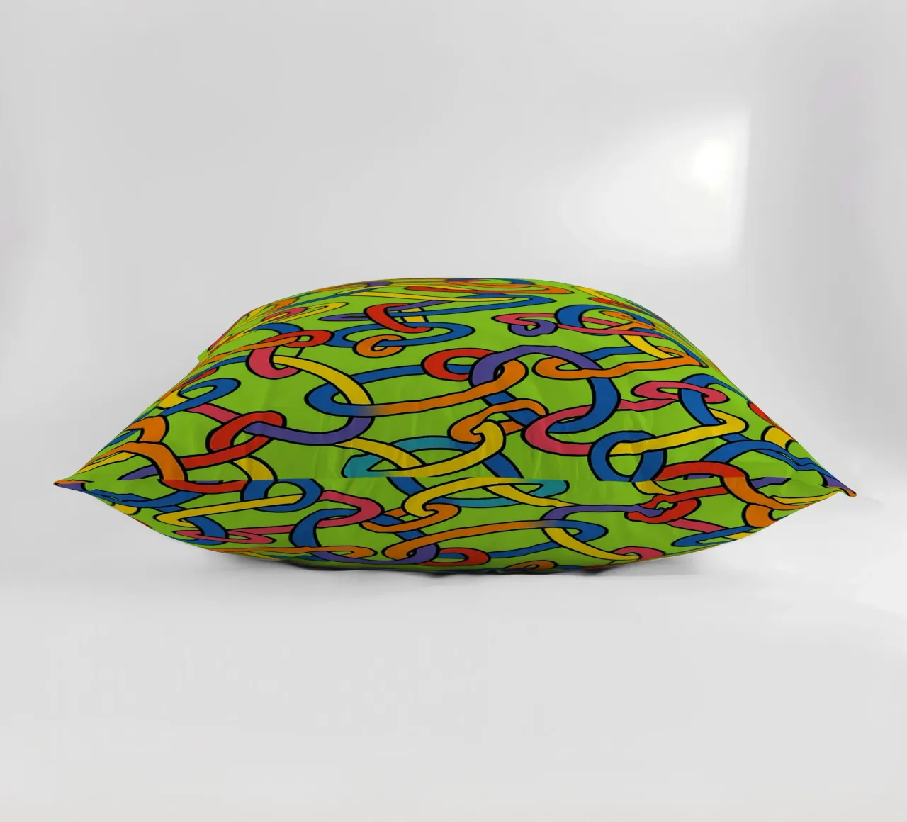 abstract ring line vector decorative cushion by oneway
