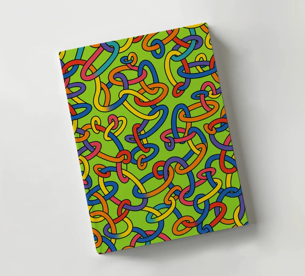 abstract ring line vector notebook by oneway