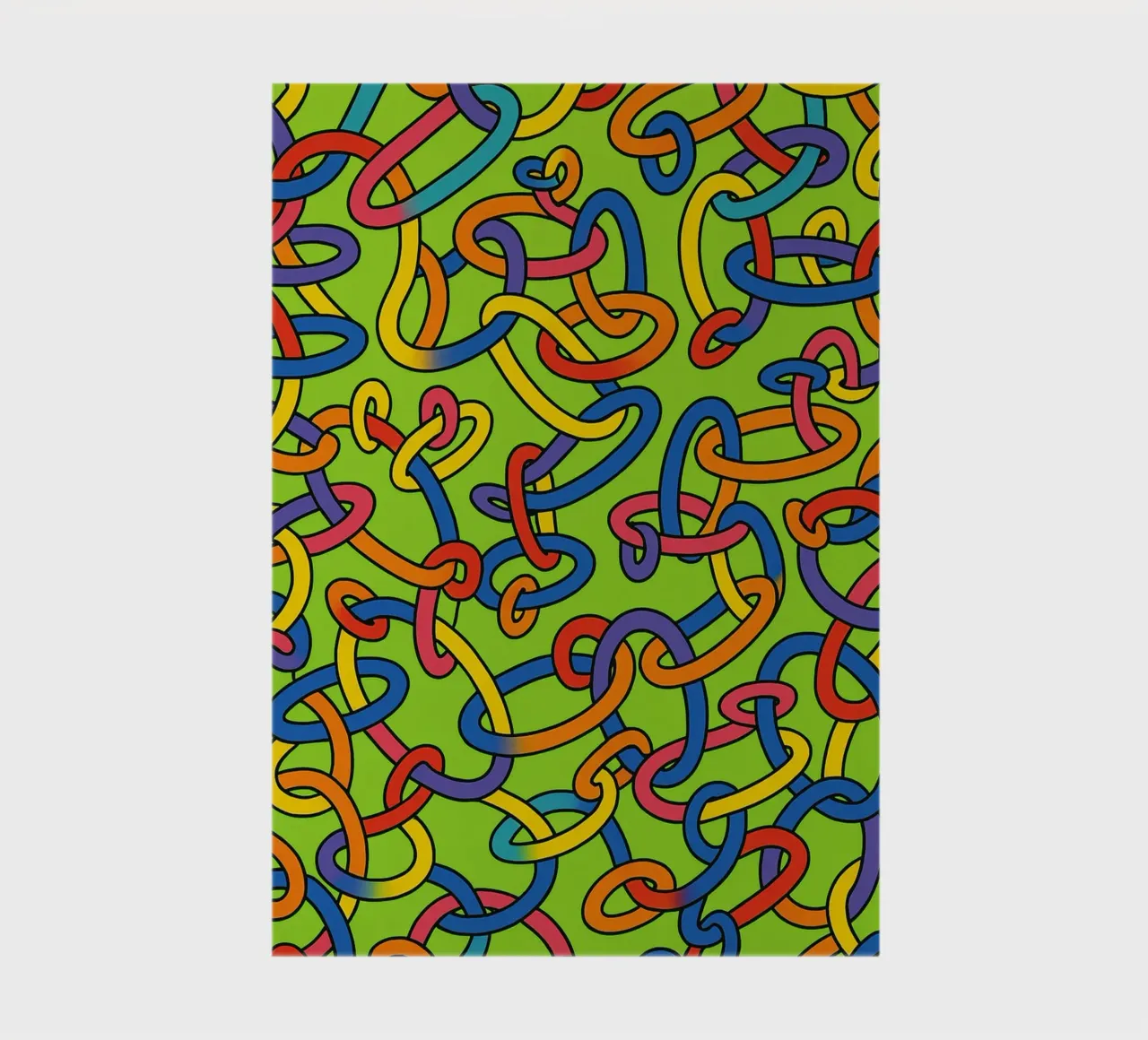 abstract ring line vector notebook by oneway