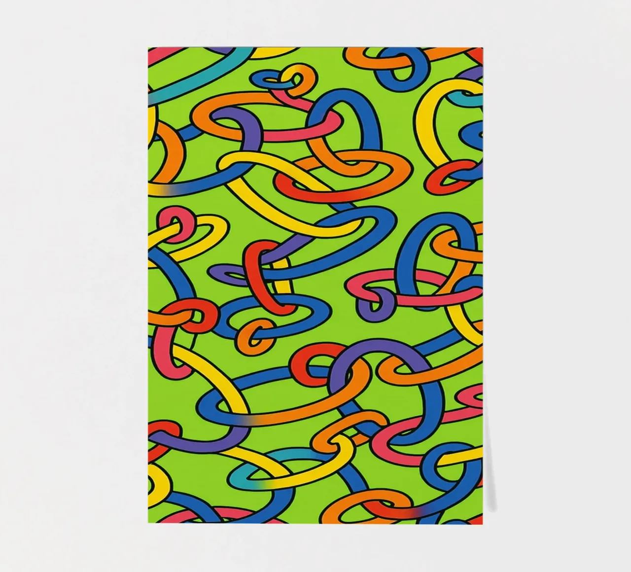 abstract ring line vector sticker sheet by oneway