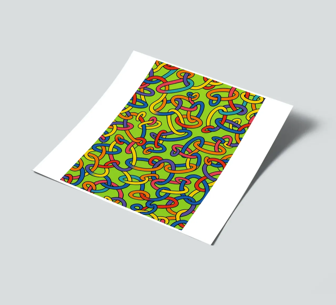 abstract ring line vector sticker sheet by oneway