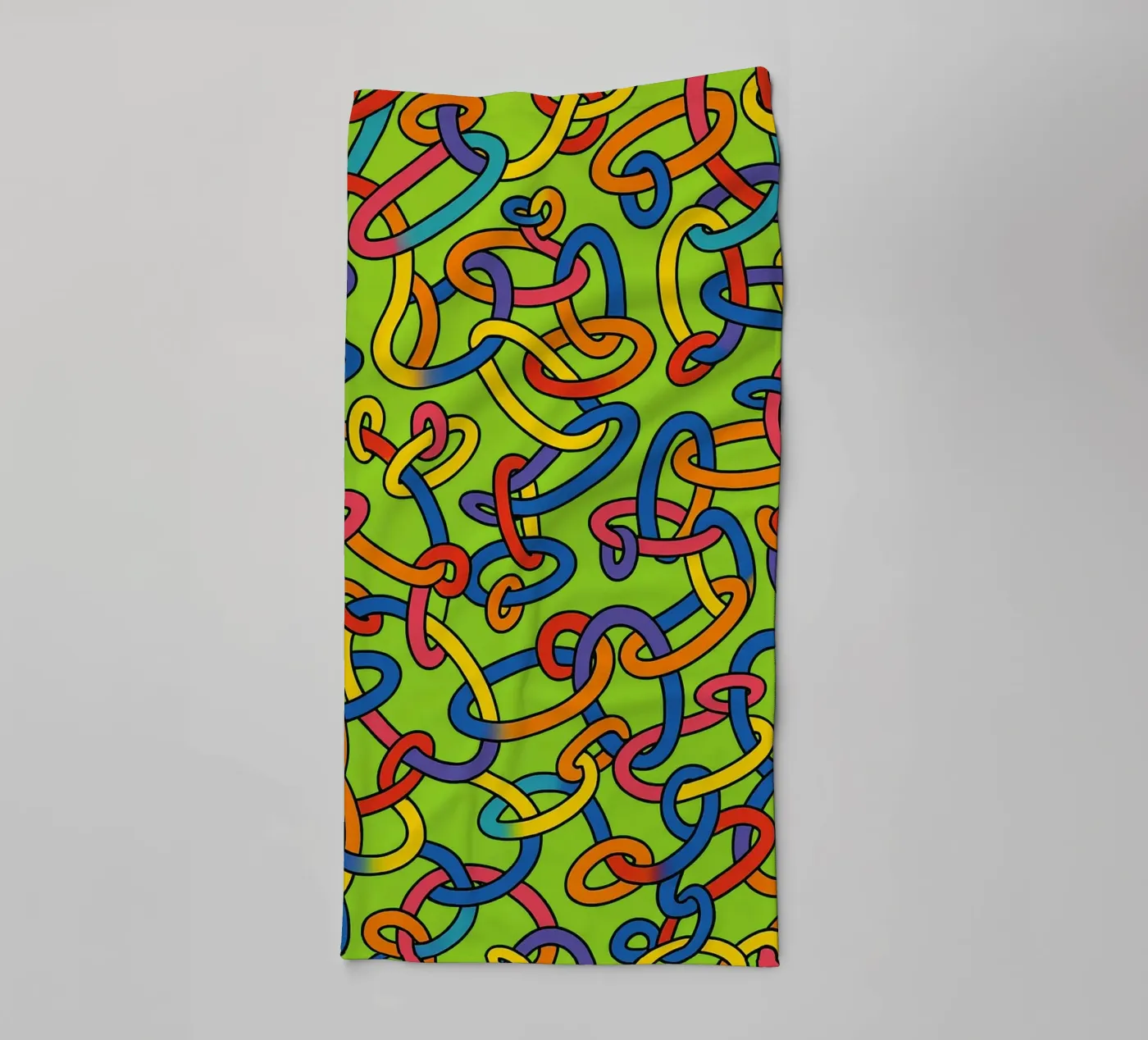 abstract ring line vector towel by oneway