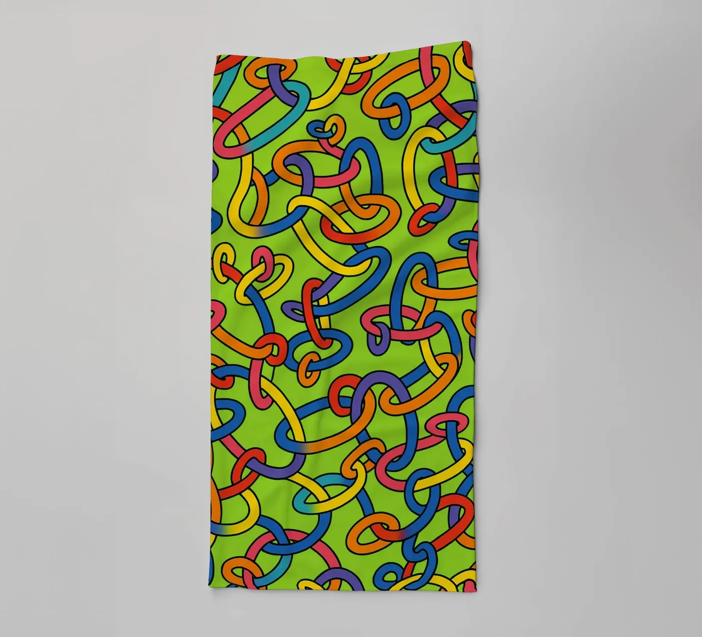 abstracte ring lijn vector badhanddoek van oneway