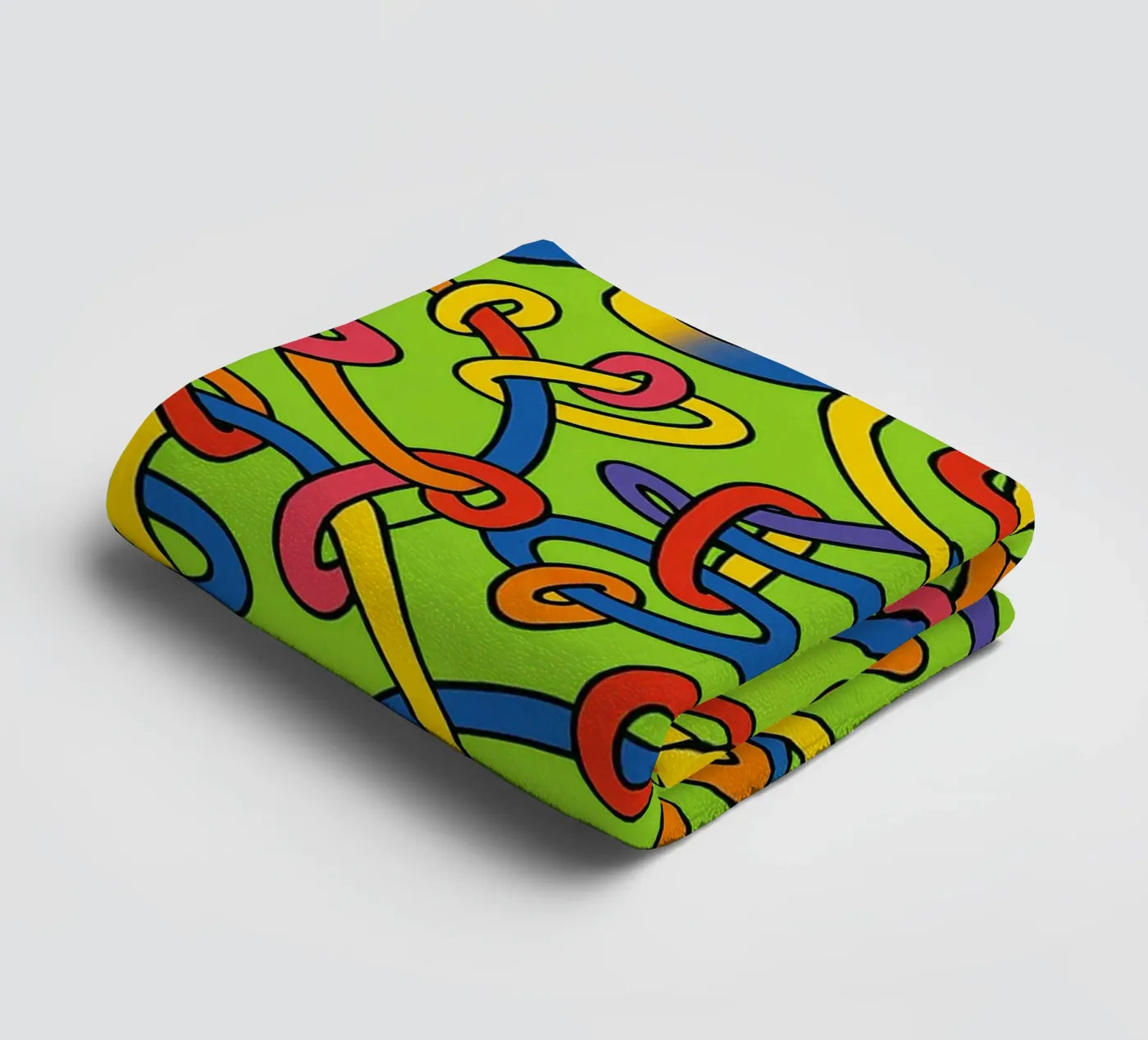 abstract ring line vector towel by oneway