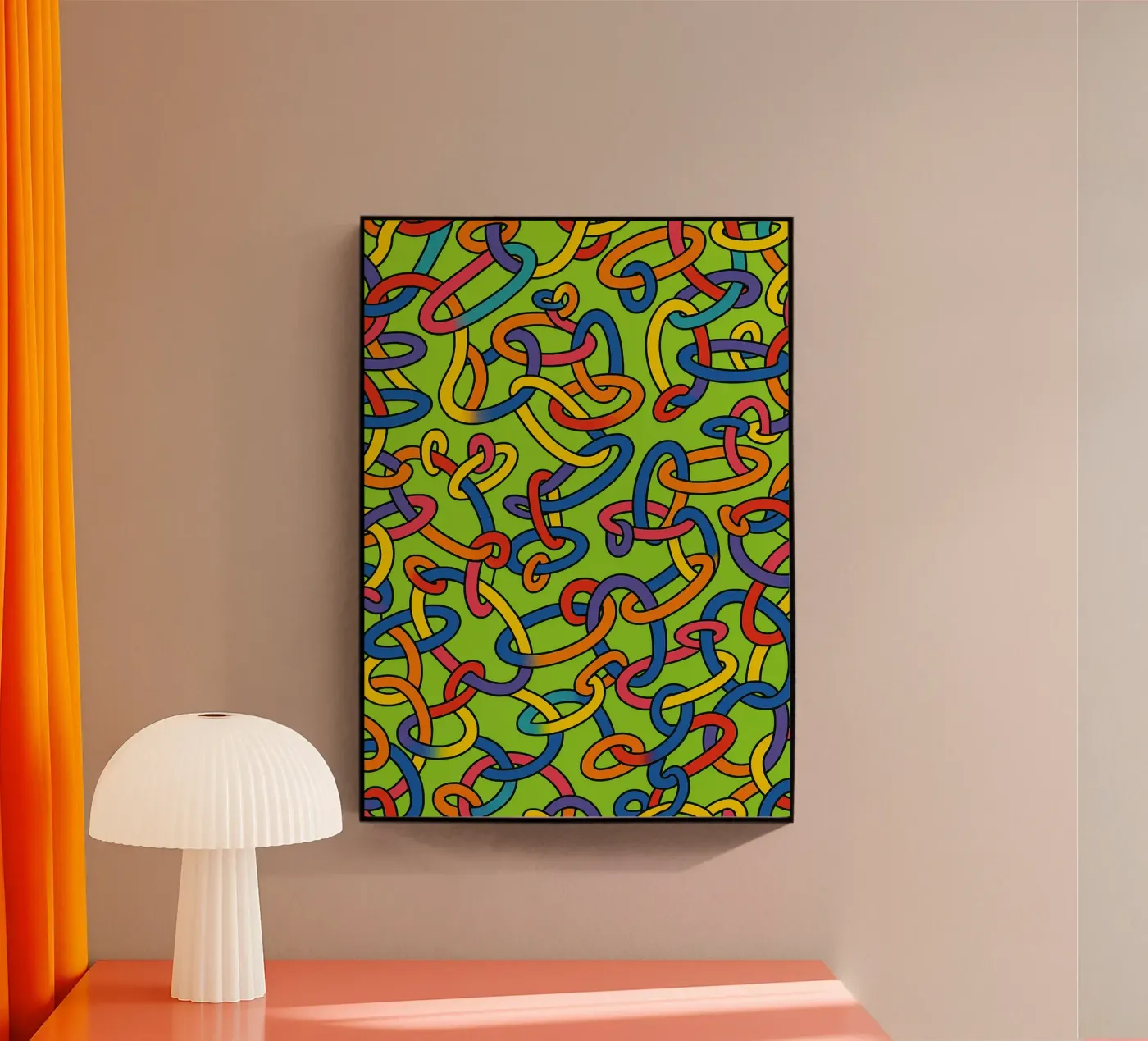 abstract ring line vector plexiglas de oneway