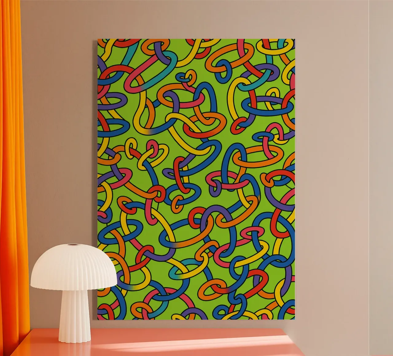 linea di anelli astratta vettoriale plexiglass da oneway