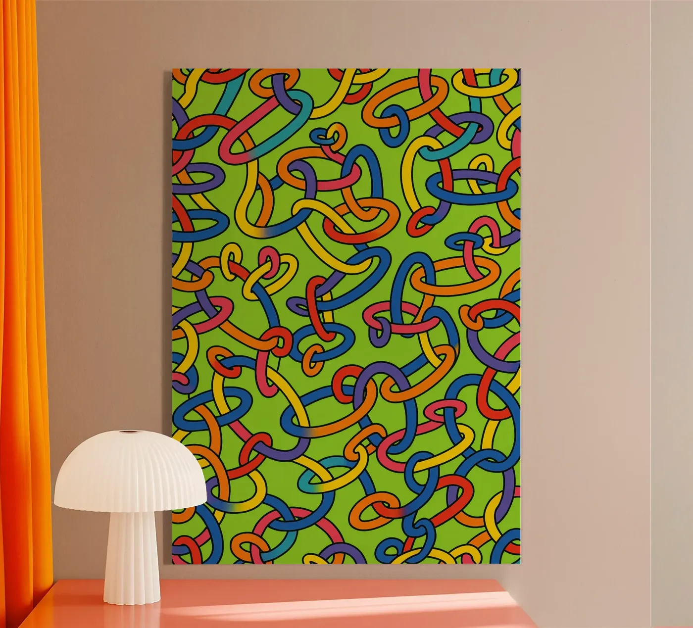 abstract ring line vector plexiglas de oneway