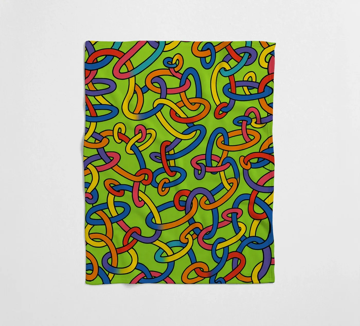 abstract ring line vector fleece blanket by oneway
