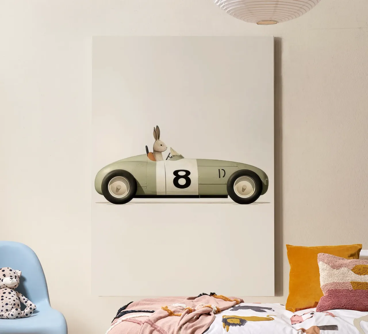 Kaninchen im Auto Leinwand von muench benjamin