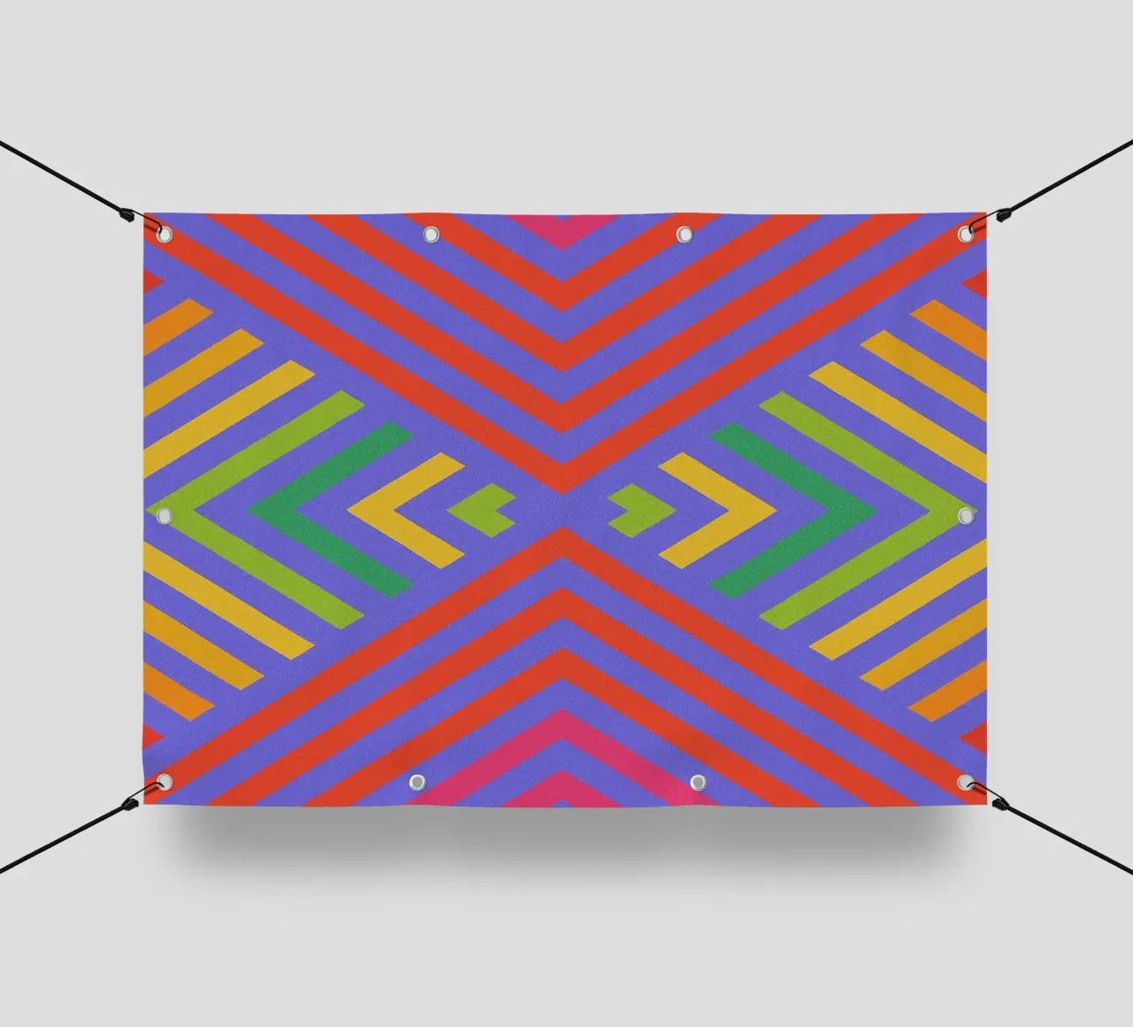 vector abstracto de línea de señal lonas publicitarias de oneway