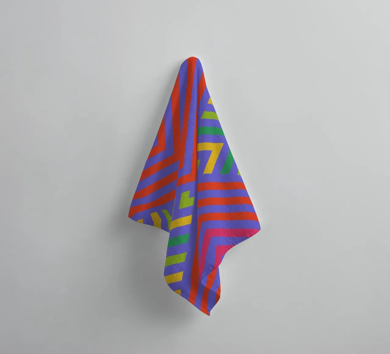 abstract signal line vector towel by oneway