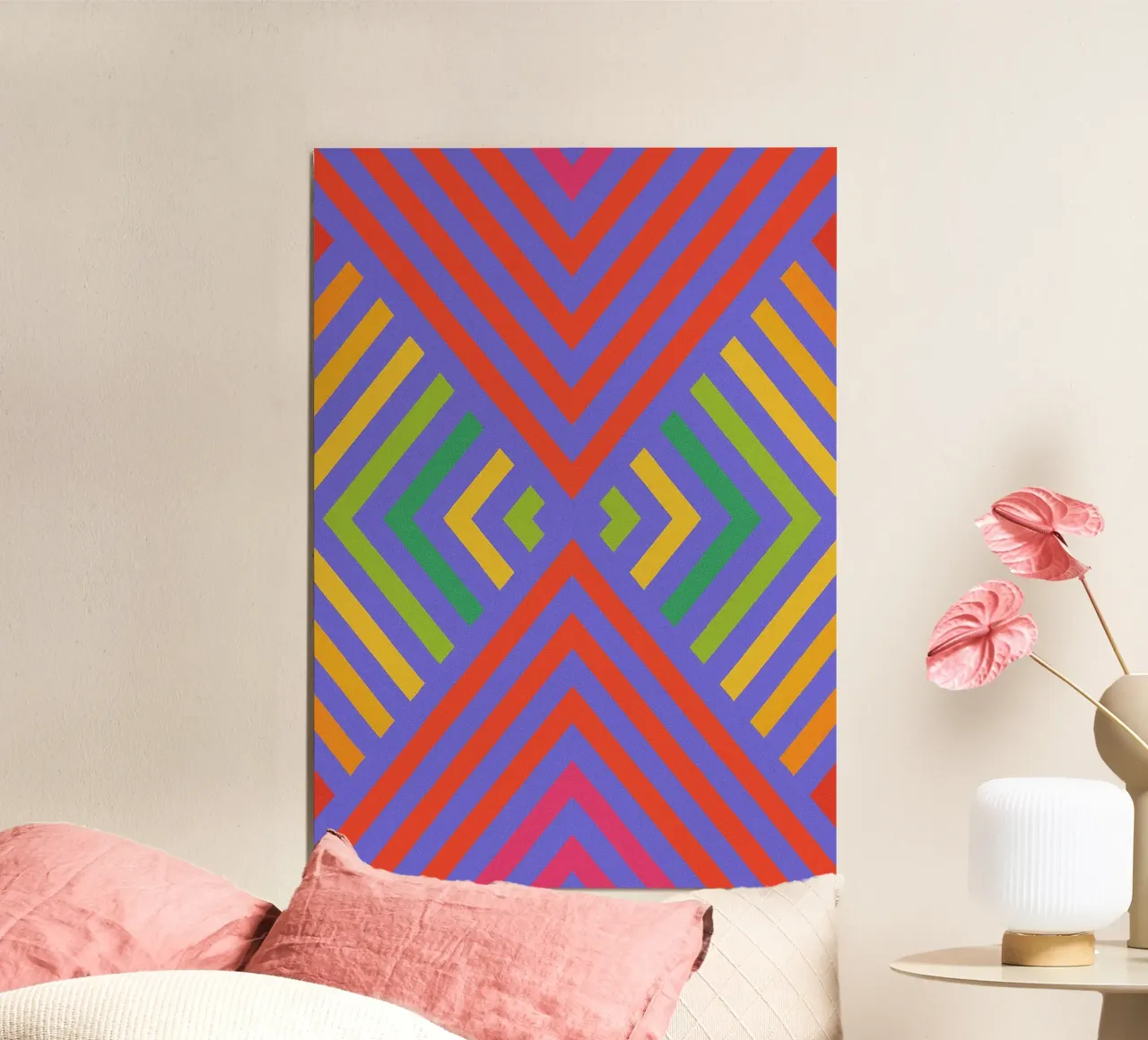 abstract signal line vector alu-dibond by oneway