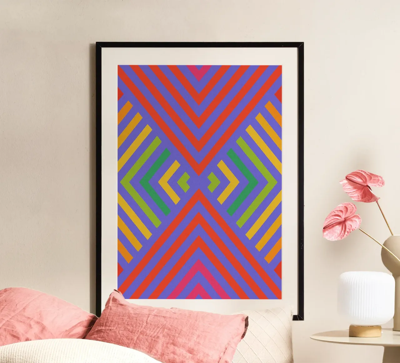 abstract signal line vector hahnemühle by oneway