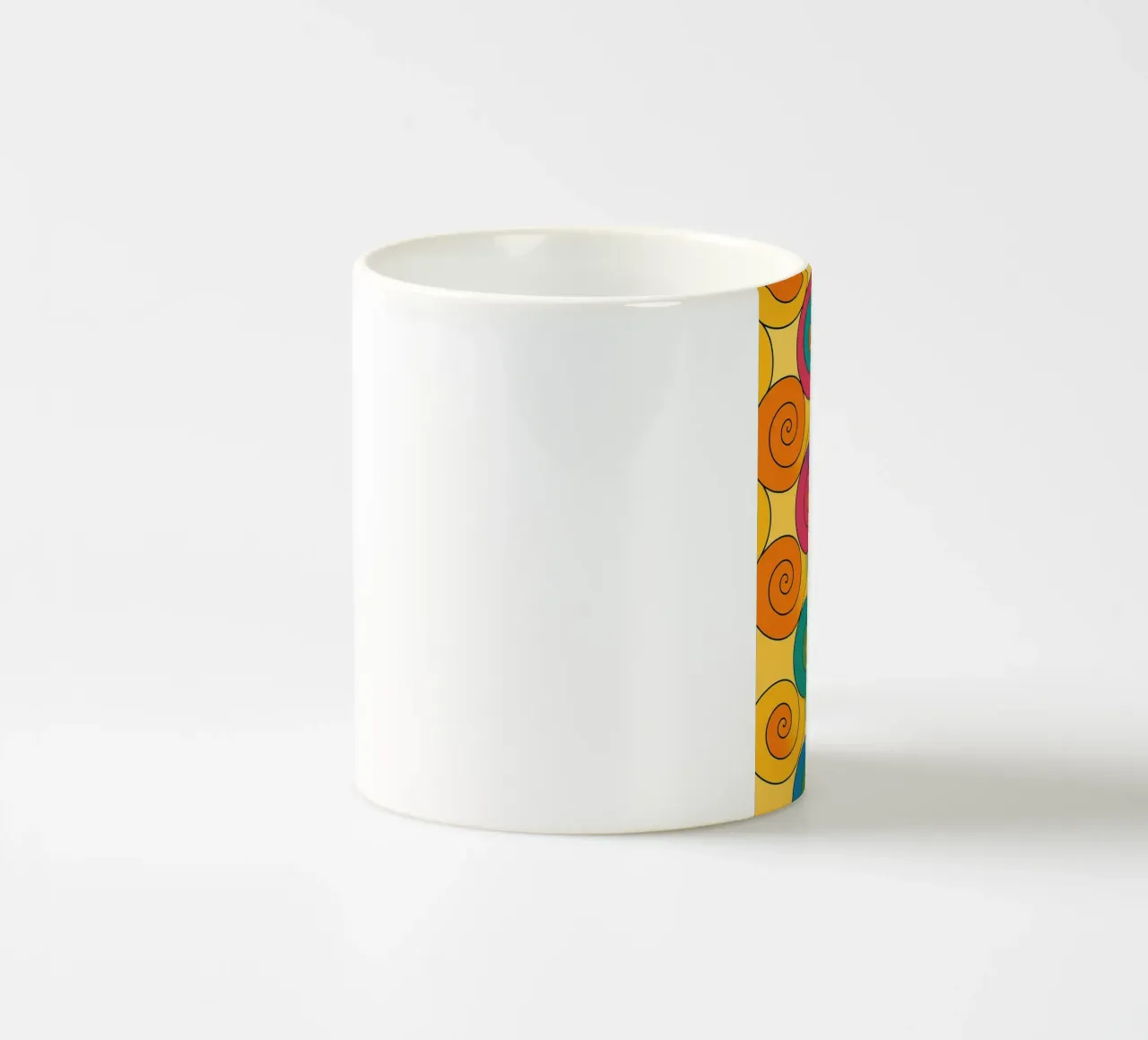 linea di lumaca astratta vettoriale tazza in ceramica da oneway