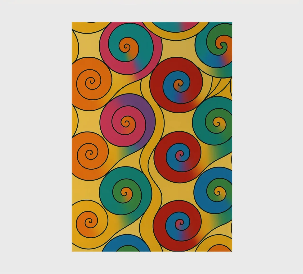 abstract snail line vector notebook by oneway