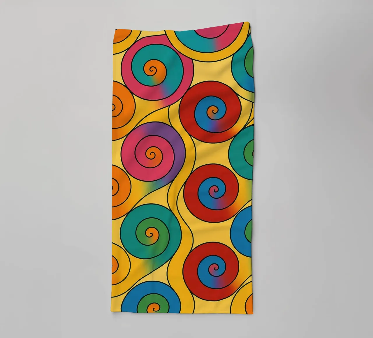 abstract snail line vector towel by oneway