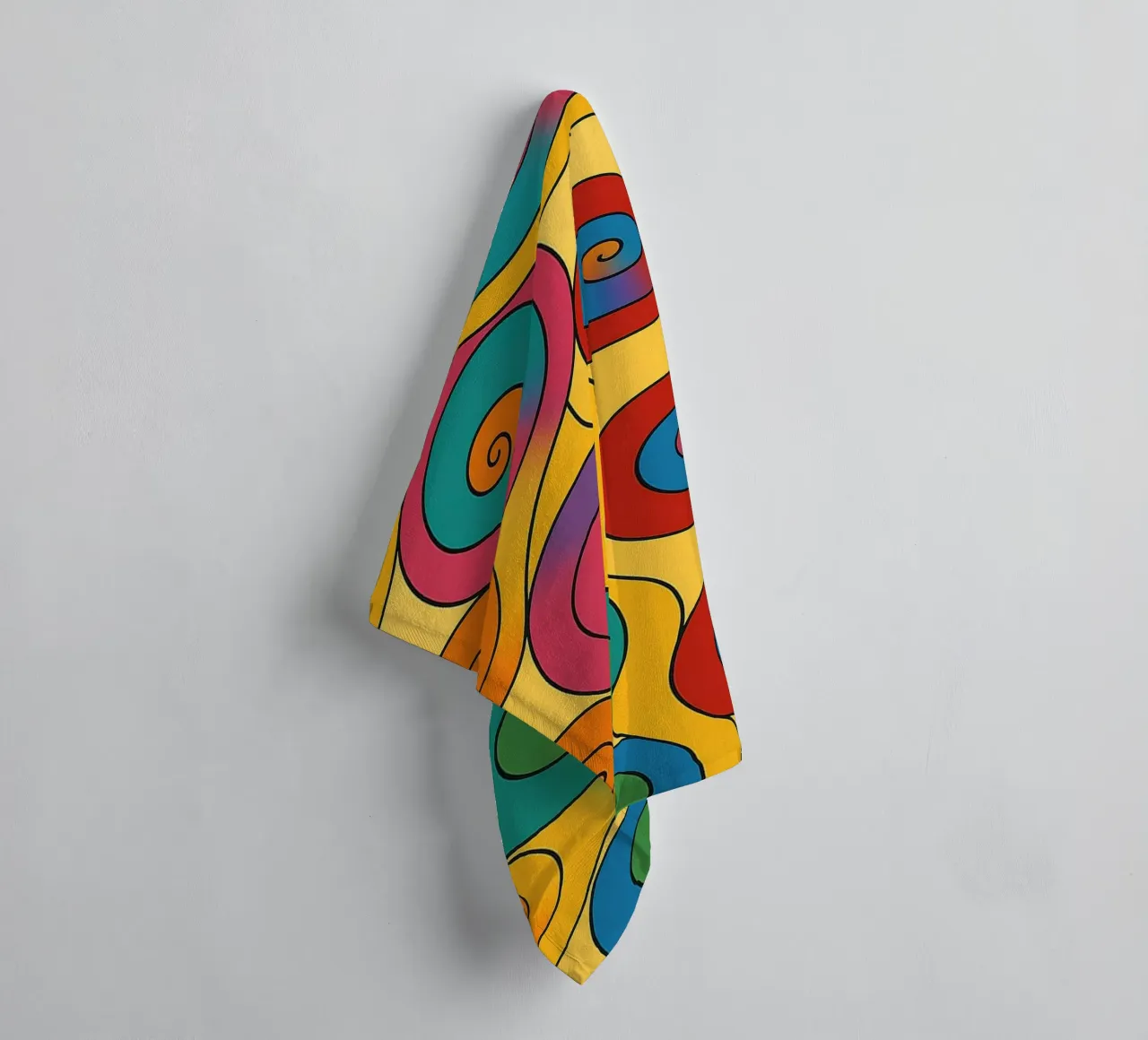 abstract snail line vector towel by oneway