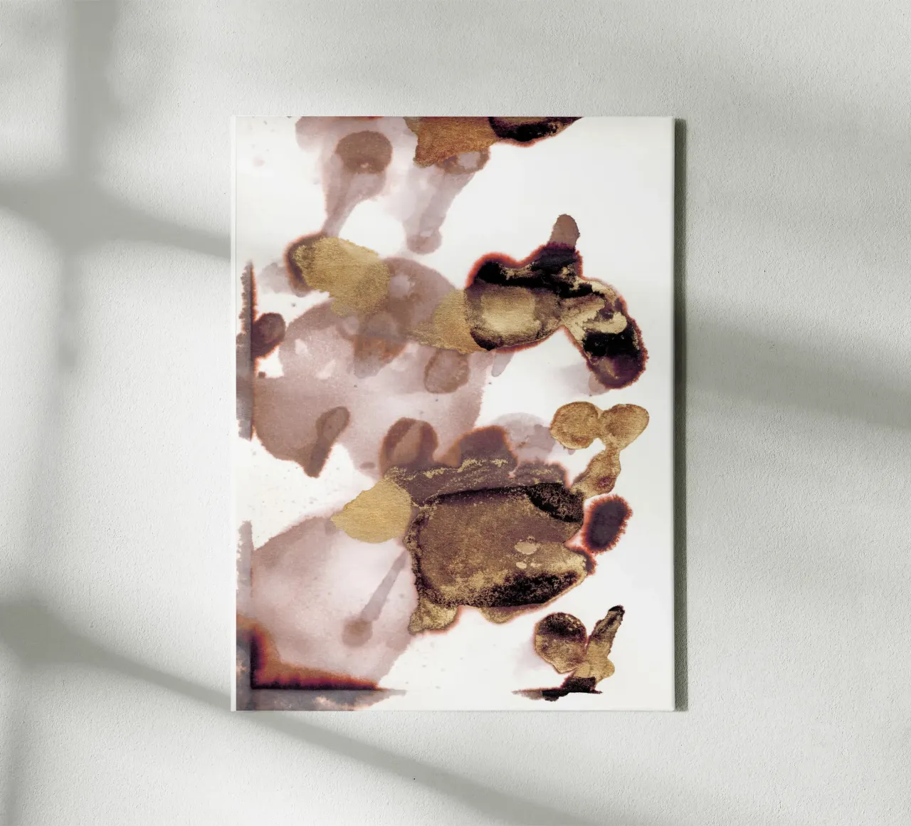Traces Rose-Gold canvas met Baklijst van DesignDoula Grafik