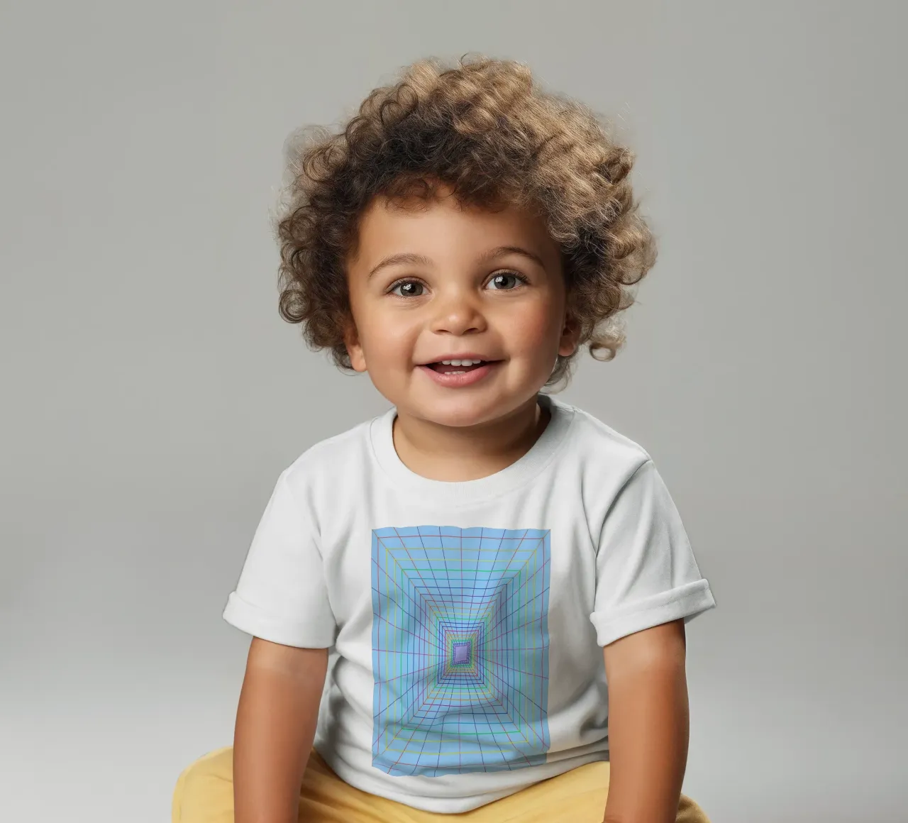 abstract spectrum line vector baby t-shirt by oneway