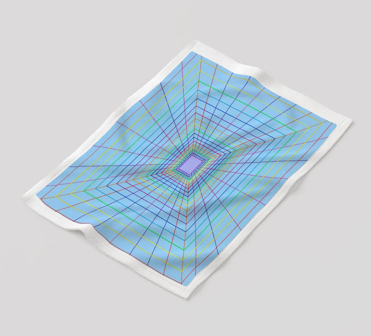 abstract spectrum line vector fleece blanket by oneway