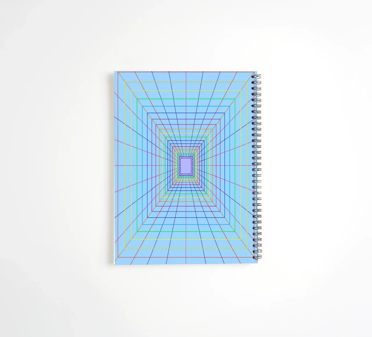 abstract spectrum line vector spiral notebook by oneway