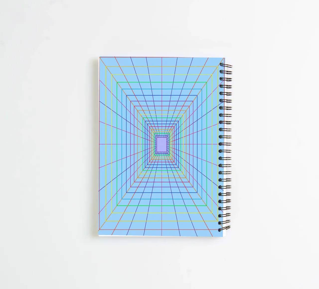 abstract spectrum line vector spiral notebook by oneway