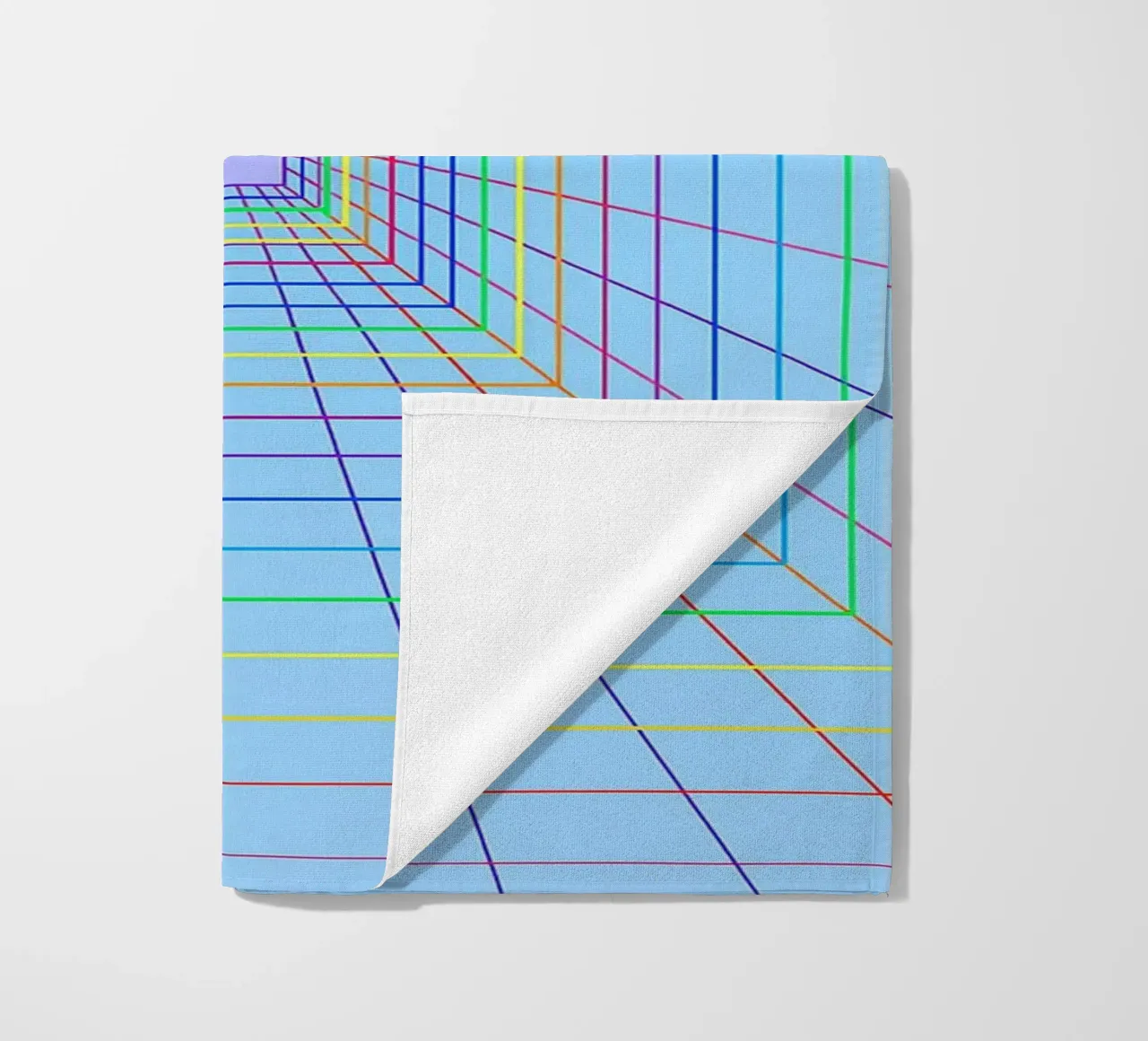 abstract spectrum line vector beach towel by oneway