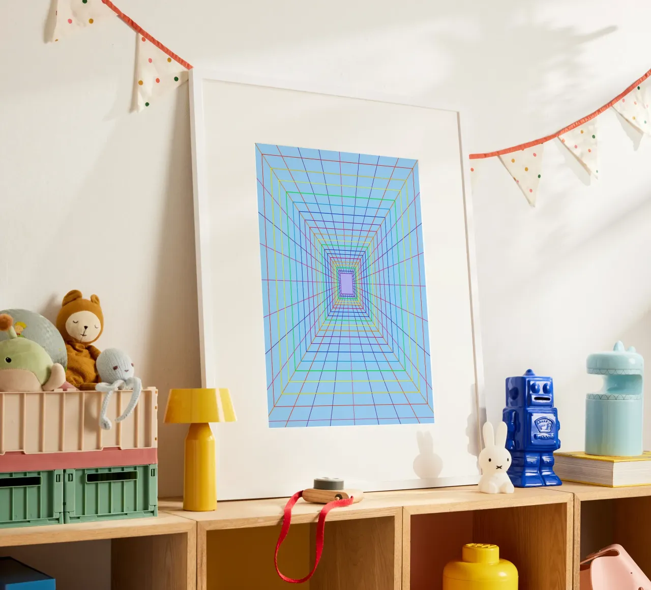 abstract spectrum line vector hahnemühle by oneway
