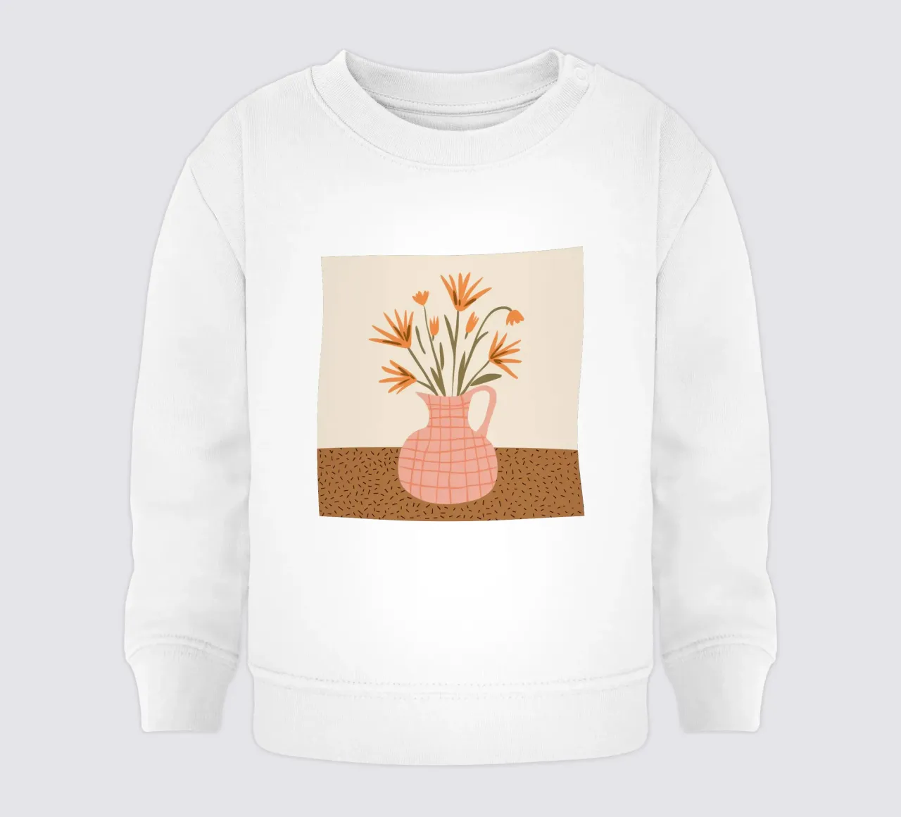 Fiori a scacchi rosa felpa neonato da Hollow Years