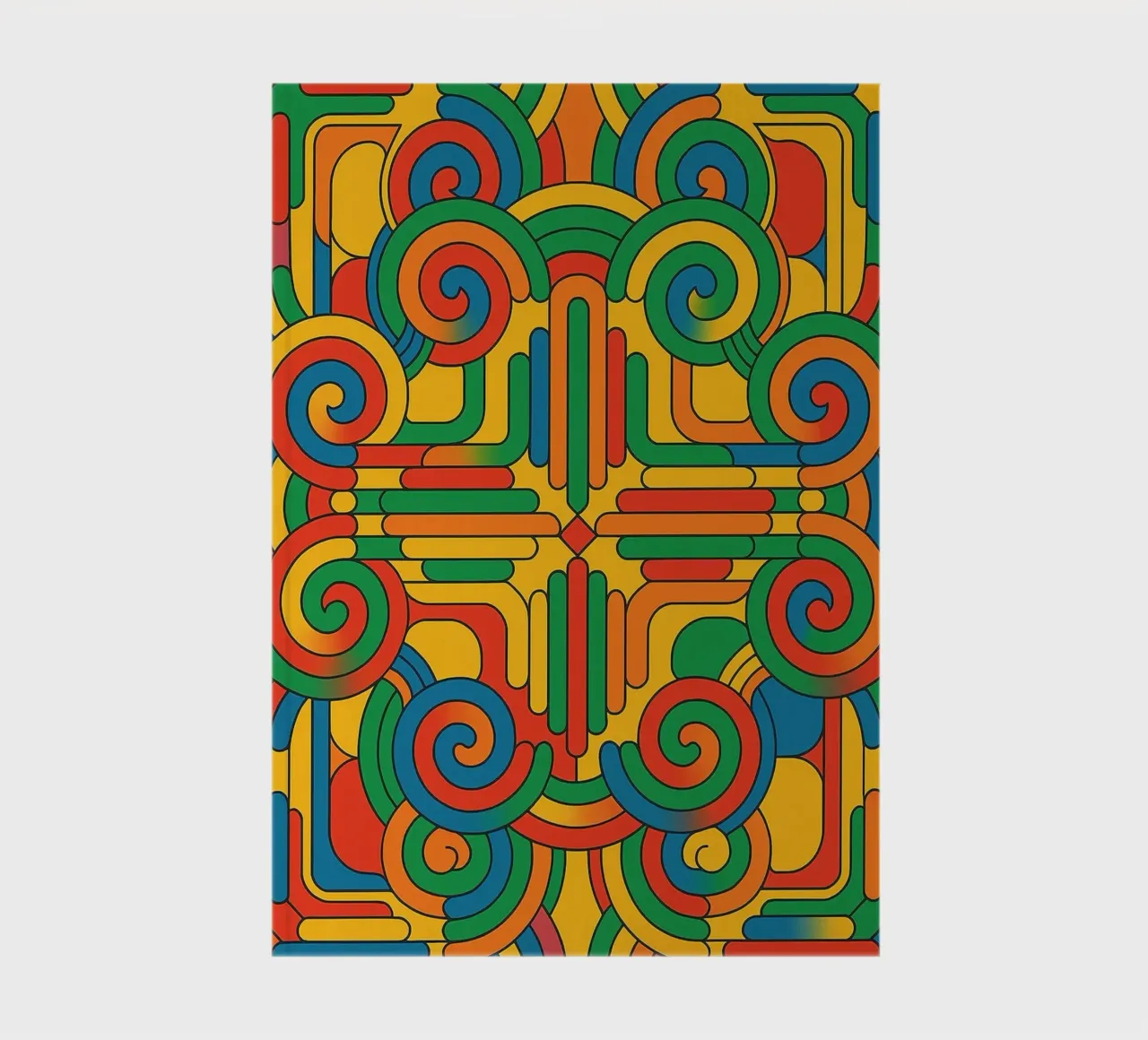 abstract spiral cross line vector notebook by oneway