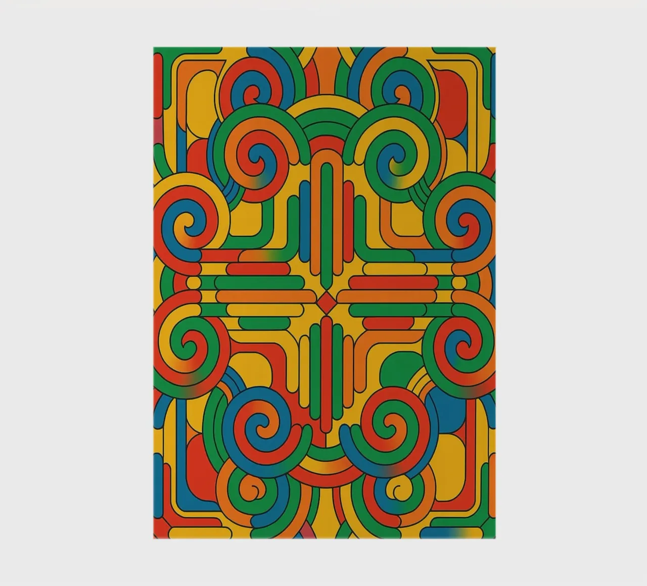 abstract spiral cross line vector notebook by oneway