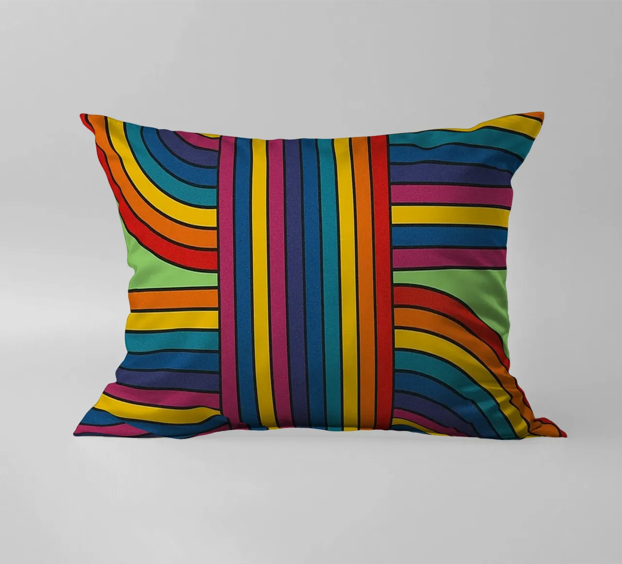 abstract spiral line vector decorative cushion by oneway