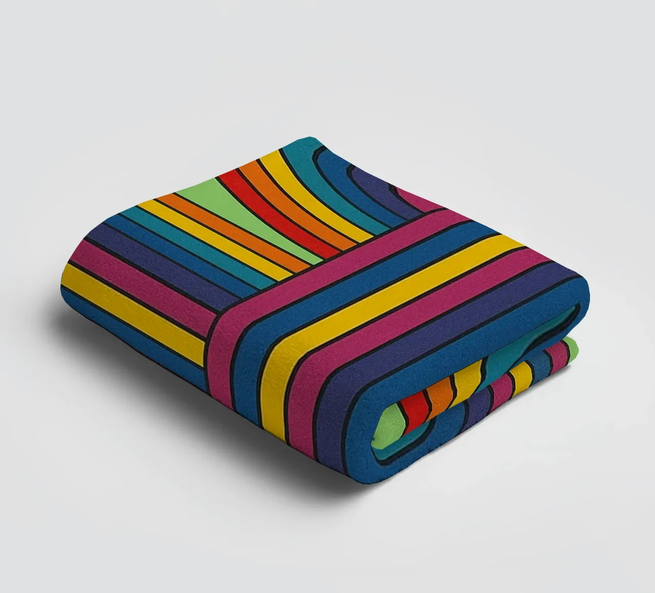 abstract spiral line vector towel by oneway