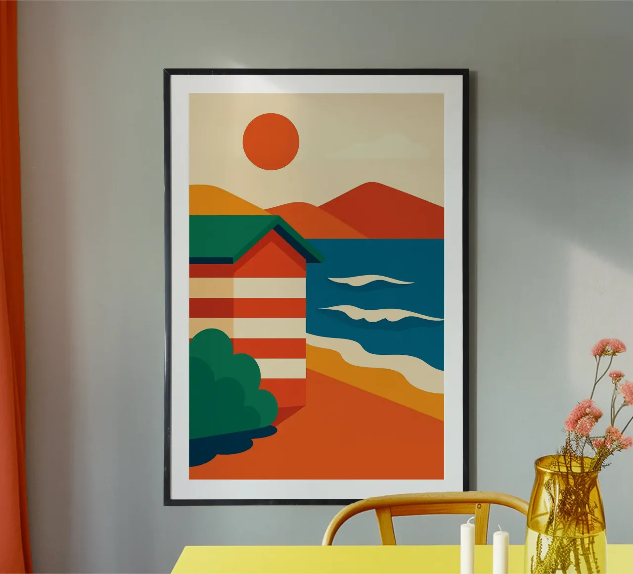 L'eterna estate nella capanna a strisce poster da JETLAG | affiches voyage