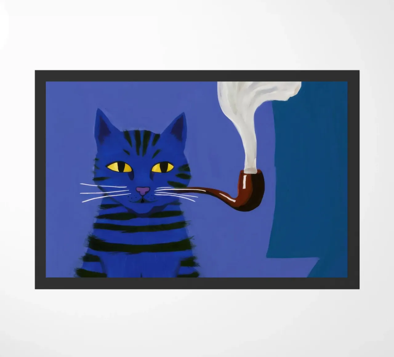 Pipa Dapper, felino fumatore zerbino da Mossy Pigment