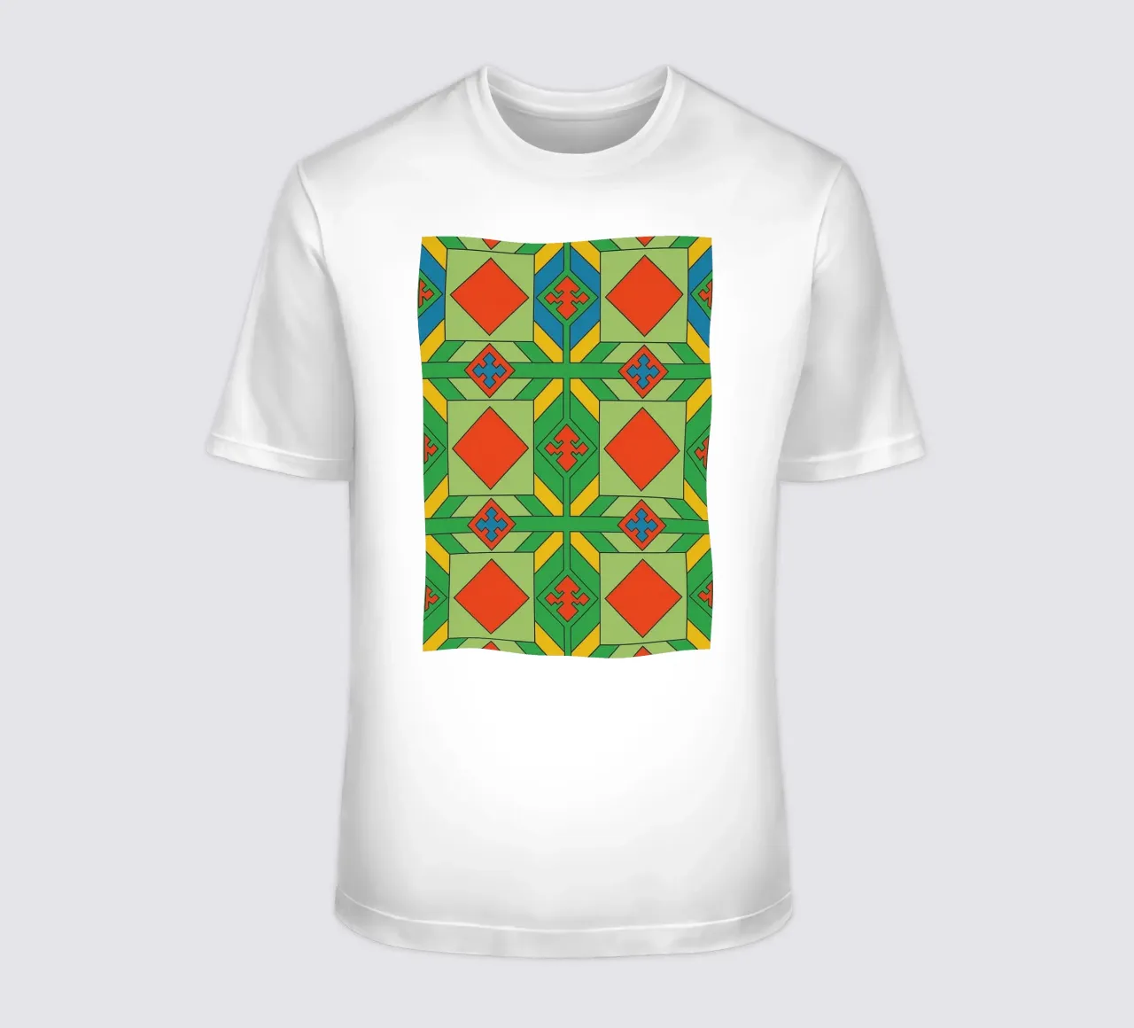 linea astratta di piastrelle vettoriale t-shirt da oneway