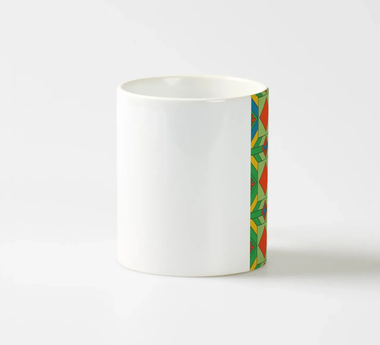 linea astratta di piastrelle vettoriale tazza in ceramica da oneway