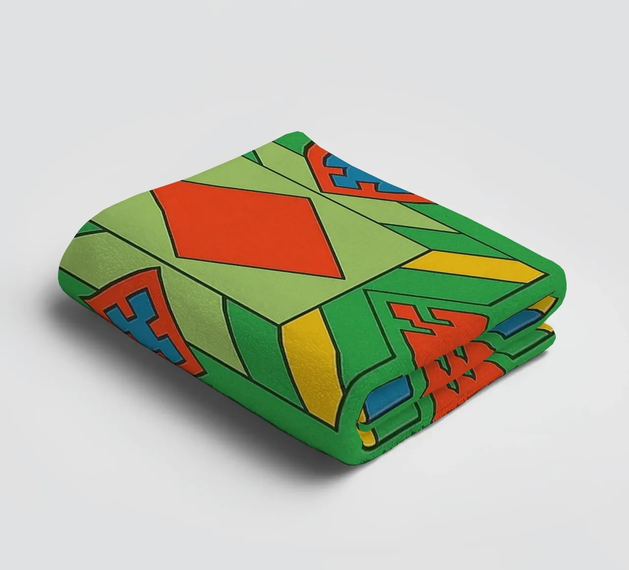 abstract tile line vector towel by oneway