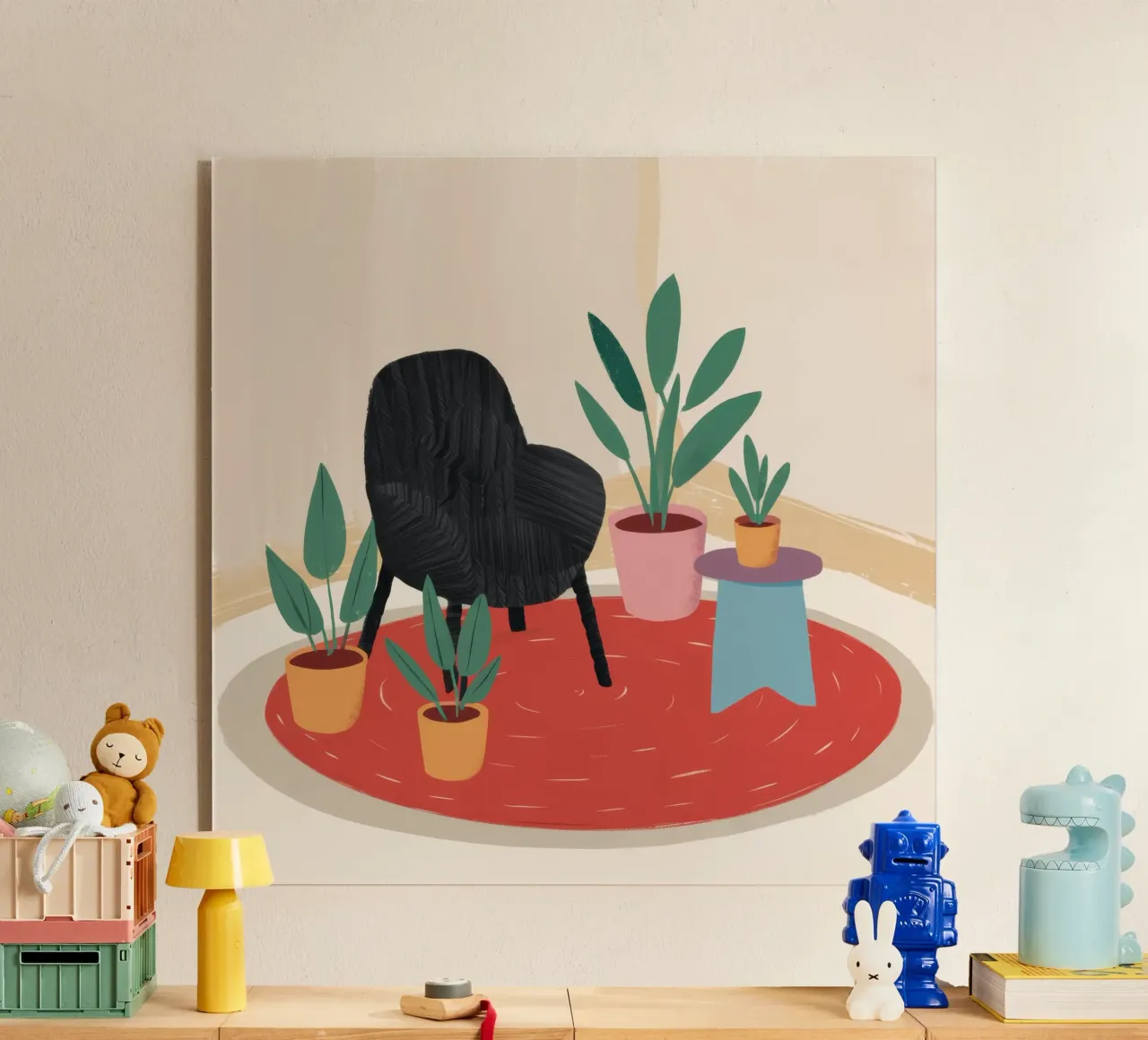 Sedia nera Tappeto rosso plexiglass da Hollow Years