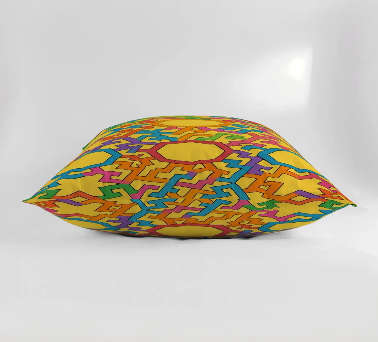 abstract trapezoid line vector decorative cushion by oneway