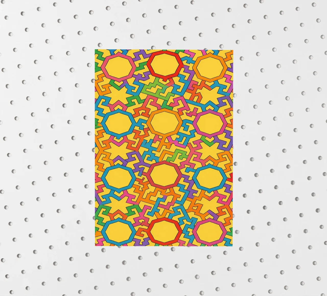 vector de línea trapezoidal abstracta pegatina de oneway