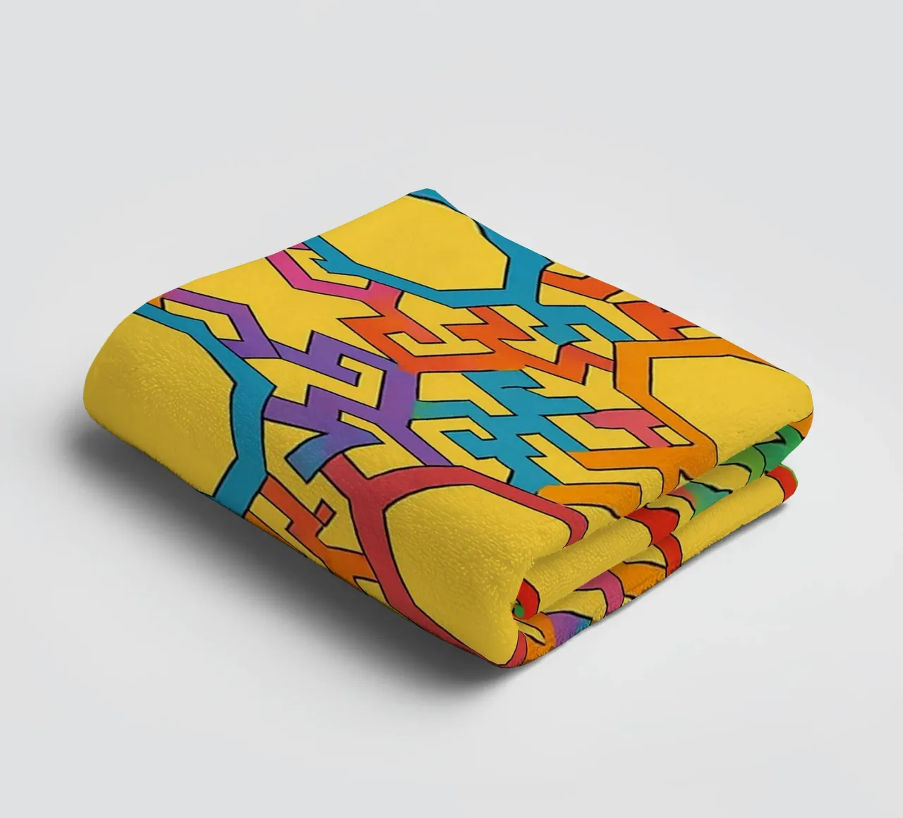abstract trapezoid line vector towel by oneway