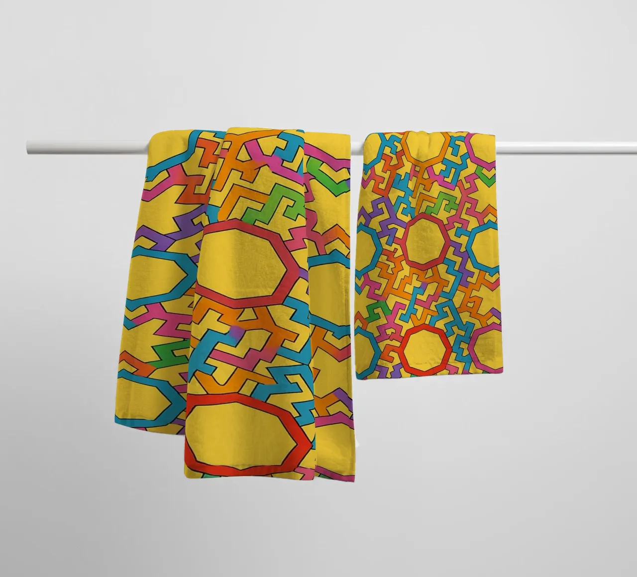abstract trapezoid line vector towel by oneway