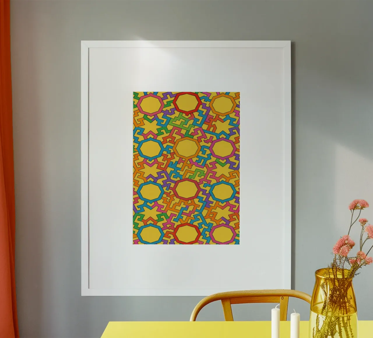 vector de línea trapezoidal abstracta hahnemühle de oneway