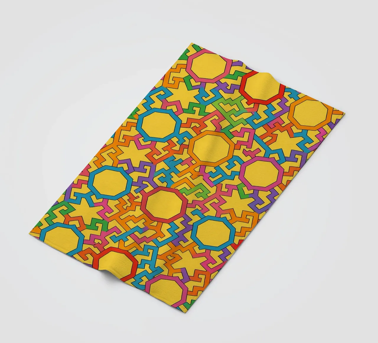 abstract trapezoid line vector fleece blanket by oneway